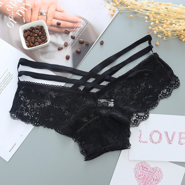 Quần lót nữ ren dây chéo cao cấp - Quần lót nữ Sexy AQ077 | WebRaoVat - webraovat.net.vn