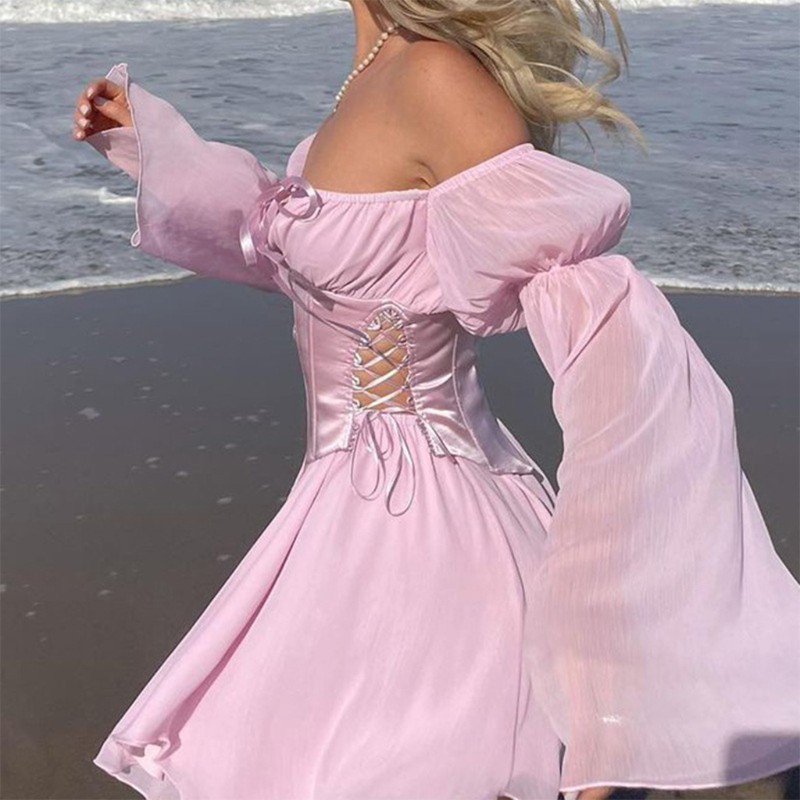 Đầm Voan Tay Dài Thời Trang Dành Cho Nữ