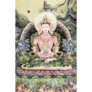 Tranh Đức Phật Vô Lượng Thọ (28x42cm, tranh ép gỗ)