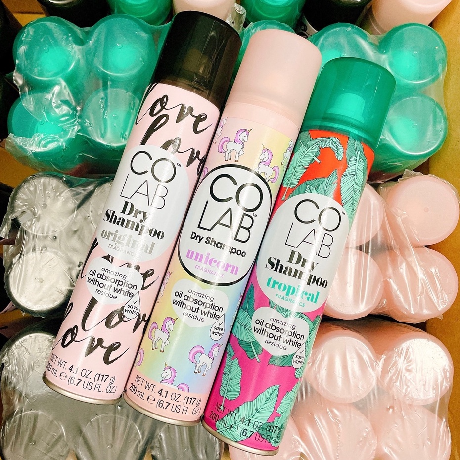 Dầu Gội Khô 3 Hương Hot Trend Colab Dry Shampoo 200ml