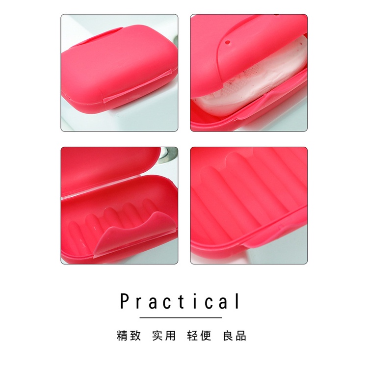 Hộp Đựng Xà Phòng Có Nắp Khóa Chống Thấm Nước Có Thể Mang Đi Du Lịch Tiện Lợi