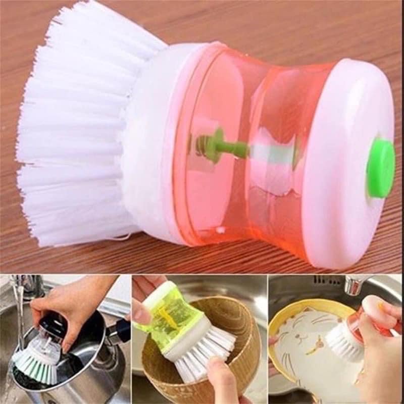 Dụng cụ cọ, rửa xoong nồi, chảo có ngăn đựng xà phòng tiện dụng