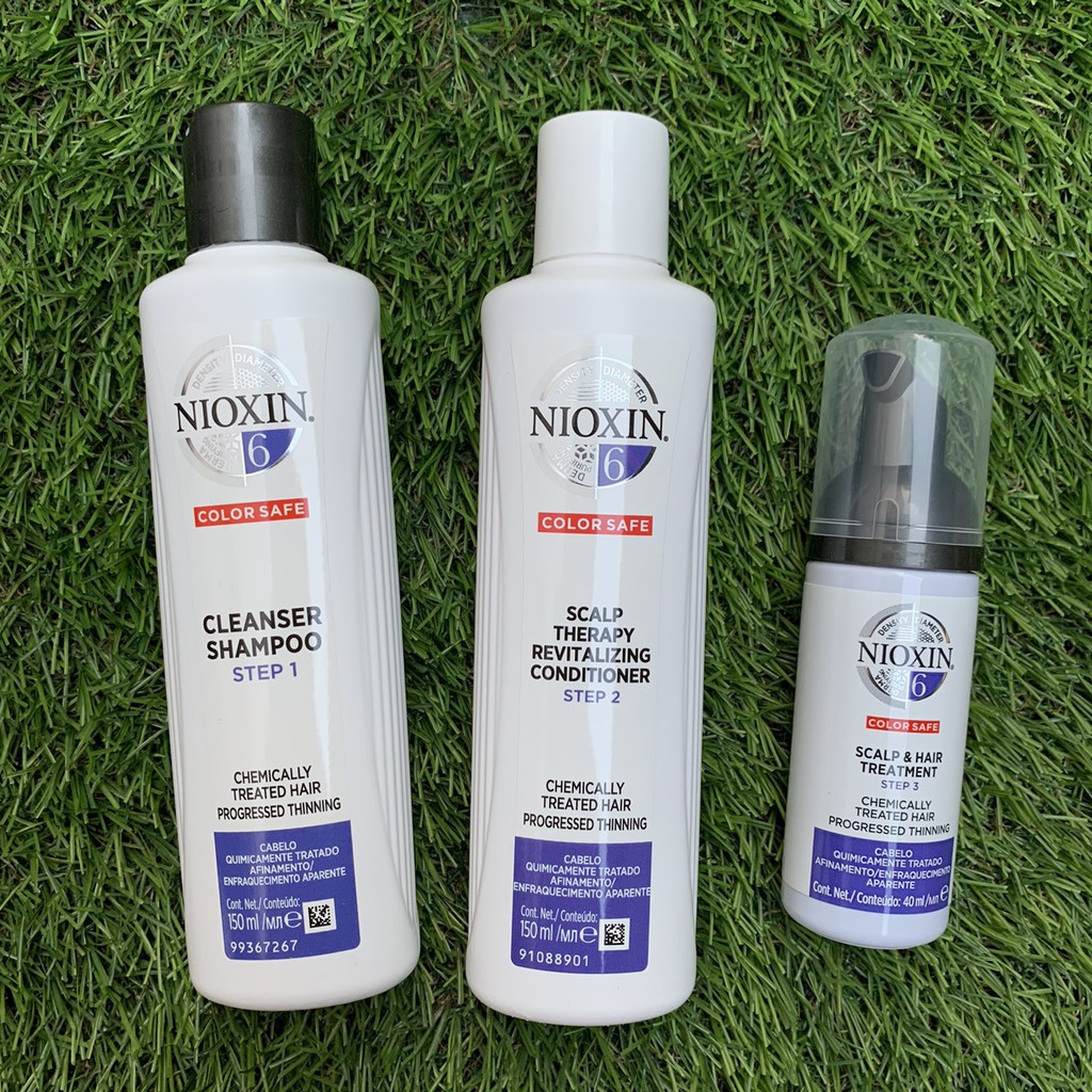 Bộ dầu gội Nioxin TrialKit chống rụng tóc System 6 150ml/150ml/40ml 2019