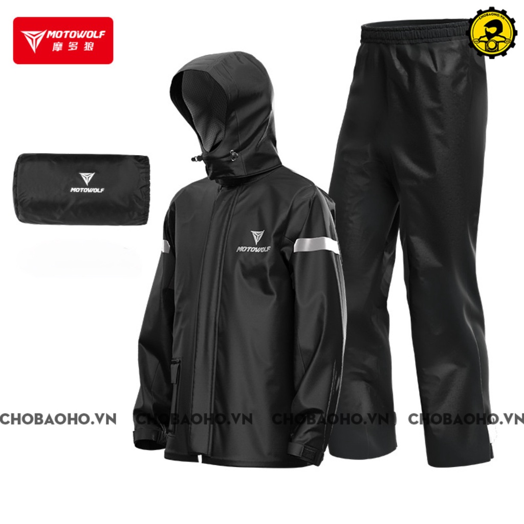 Áo Mưa Bộ Motowolf