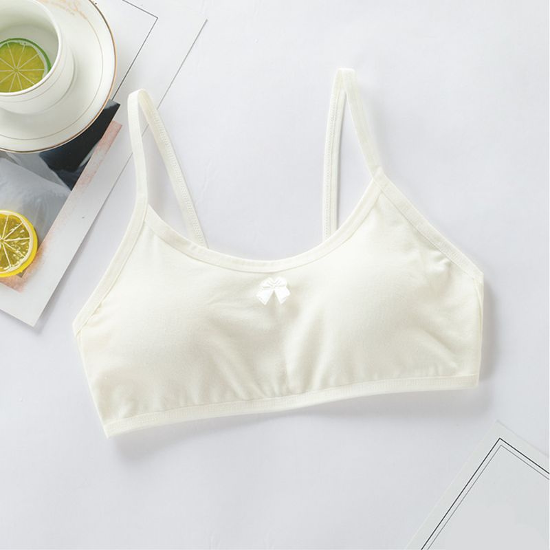 Áo lót nữ có thể tháo rời và có đệm màu trơn thích hợp cho độ tuổi dậy thì