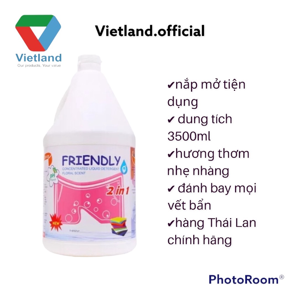 Nước Giặt Friendly Plus 5 in 1 và 2 in 1 Đậm Đặc Thái Lan