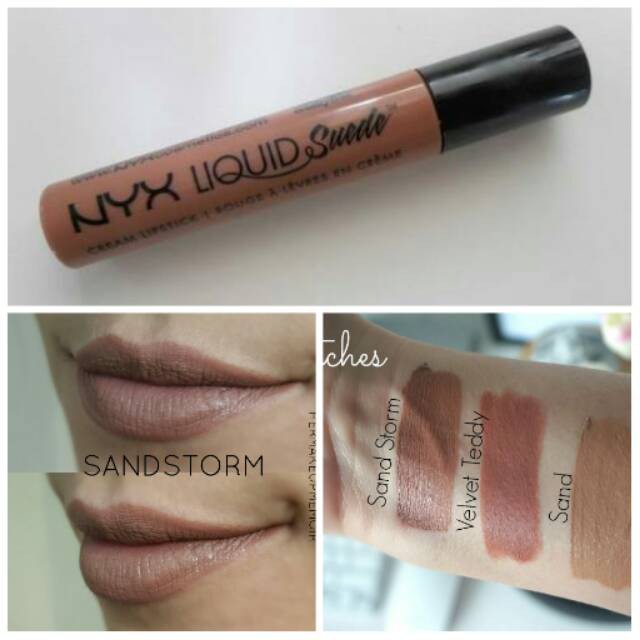 Son kem lì NÂU NUDE NYX Liquid Suede Cream Lipstick -Sandstorm