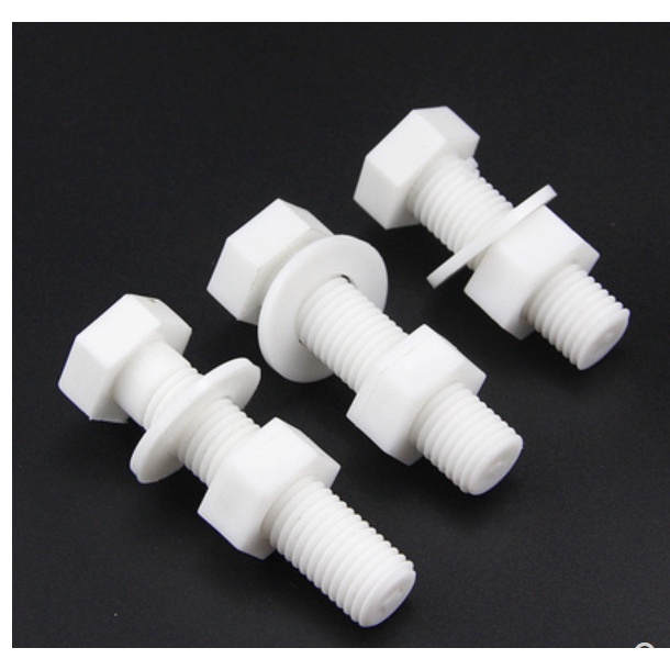 Bu Lông Lục Giác Bằng Nhựa Polypropylene M6M8M10M12 Cách Nhiệt Chống Ăn Mòn