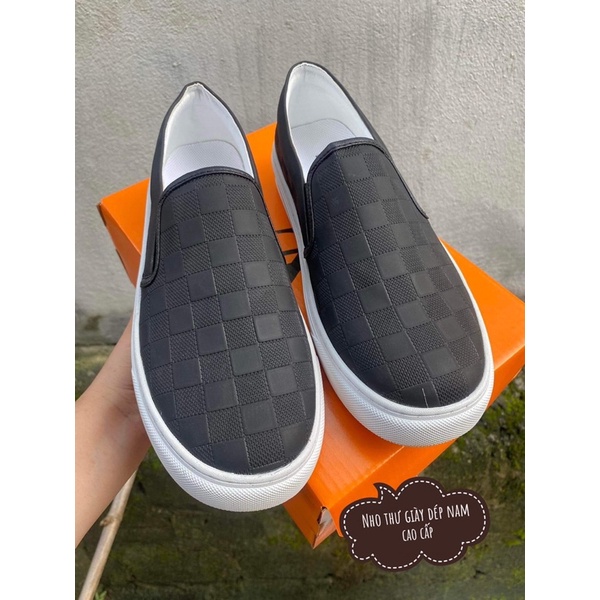 Giày lười slipon louis vuitton siêu cấp , giày thể thao nam quảng châu kèm hộp