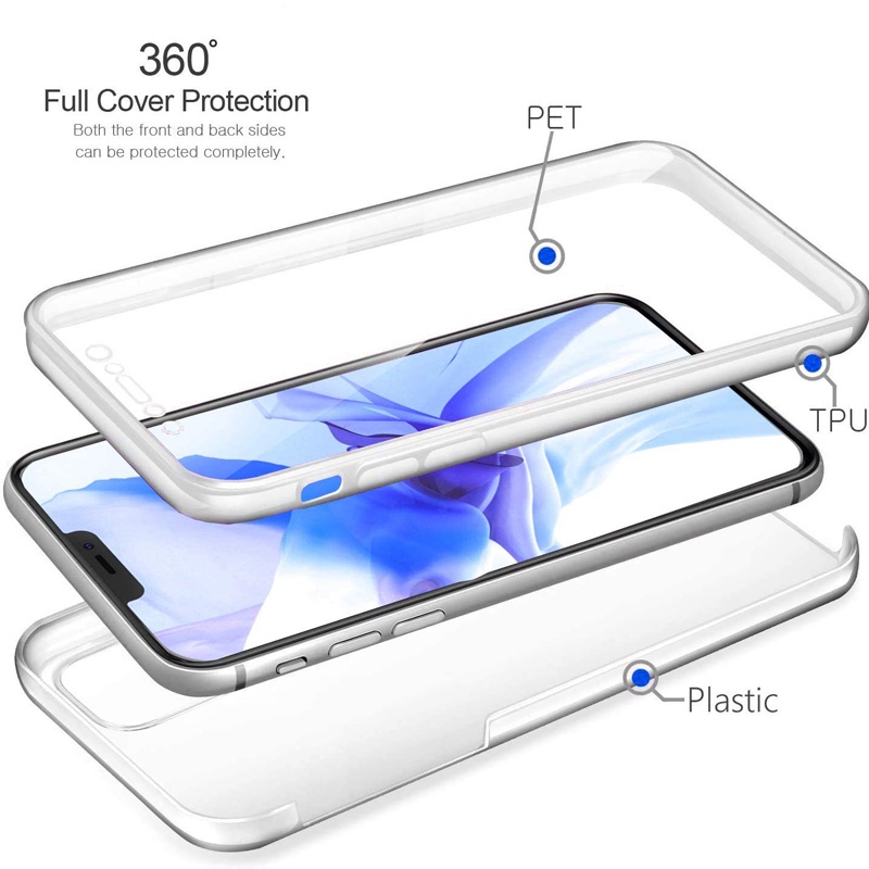 Ốp Điện Thoại PC TPU Hai Mặt Bảo Vệ 360 Độ Cho Samsung A13 A73 A53 A22 A52 A52S A72 A32 A12 A42 M51 M32 M31S M31 M30S M21 M42 M12