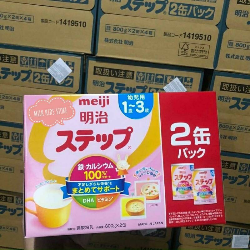 [MẪU MỚI] SỮA MEIJI LON NỘI ĐỊA NHẬT 1-3Y 800G