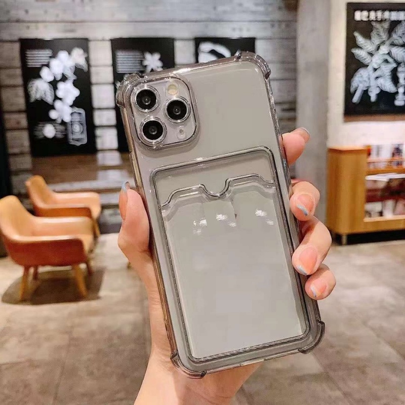 Ốp Lưng Iphone Trong Suốt Có Ngăn Đựng Thẻ,Đựng Ảnh Cho Iphone 12 Pro Max 12 11pro Max Xs Max 11 7 Plus 8 Plus - Vincase