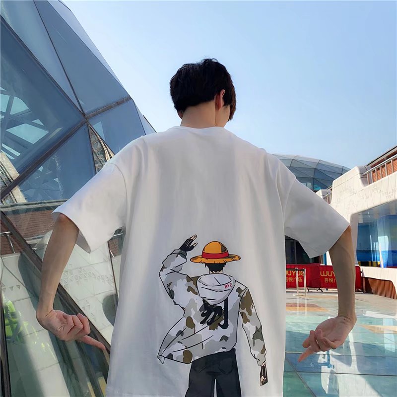 Áo Thun Nam Tay Ngắn In Hình Anime Thời Trang Size M-8XL