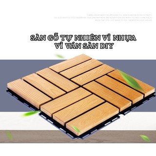 Vỉ nhựa nan gỗ keo lót sàn nhà tắm ban công sân thượng ngoài trời giá rẻ loại 6 nan, 12 nan IKEA tiêu chuẩn châu Âu
