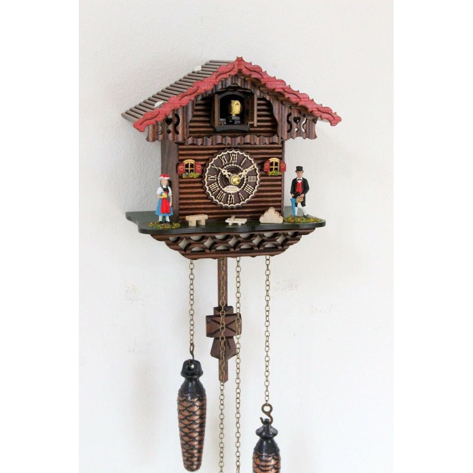 Đồng hồ chim cúc cu Hettich Cặp đôi Rừng đen CUCKOO CLOCKVILLA HETTICH-UHREN HE20