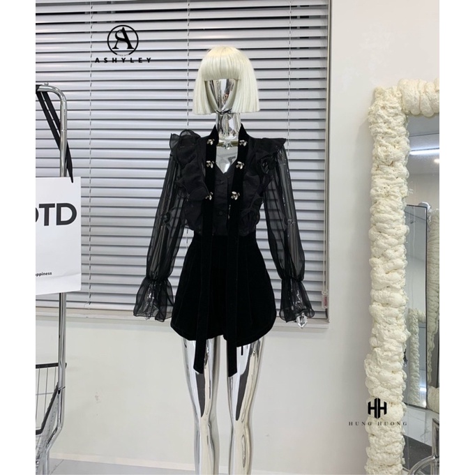 Set Sơ Mi Đính Ong