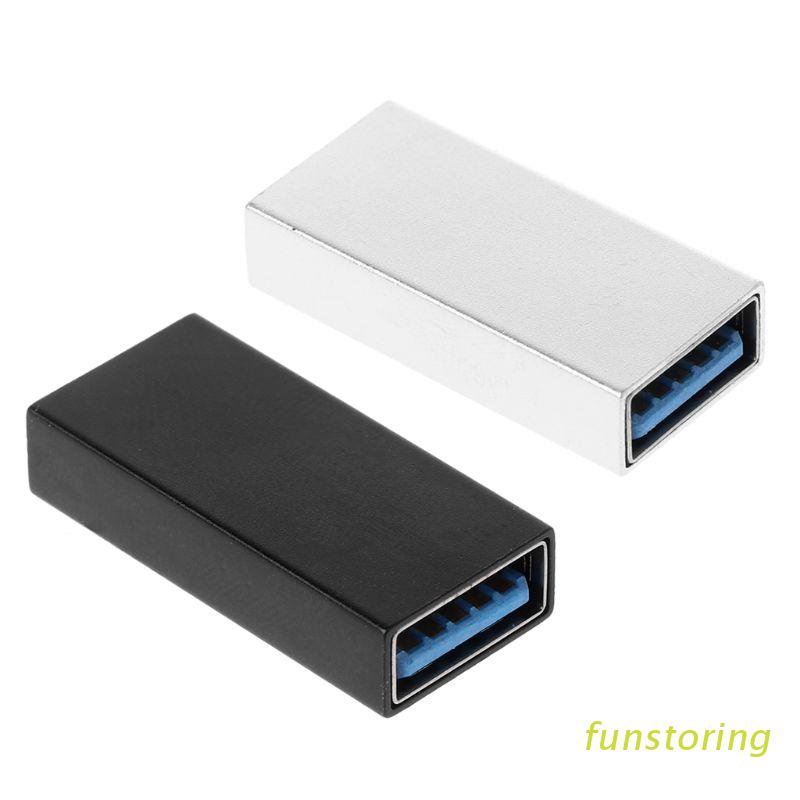 FUN USB 3.0 Coupler Female to Female Adapter Gold-Plated Super Speed USB 3.0 Coupler Extender Connection Converter