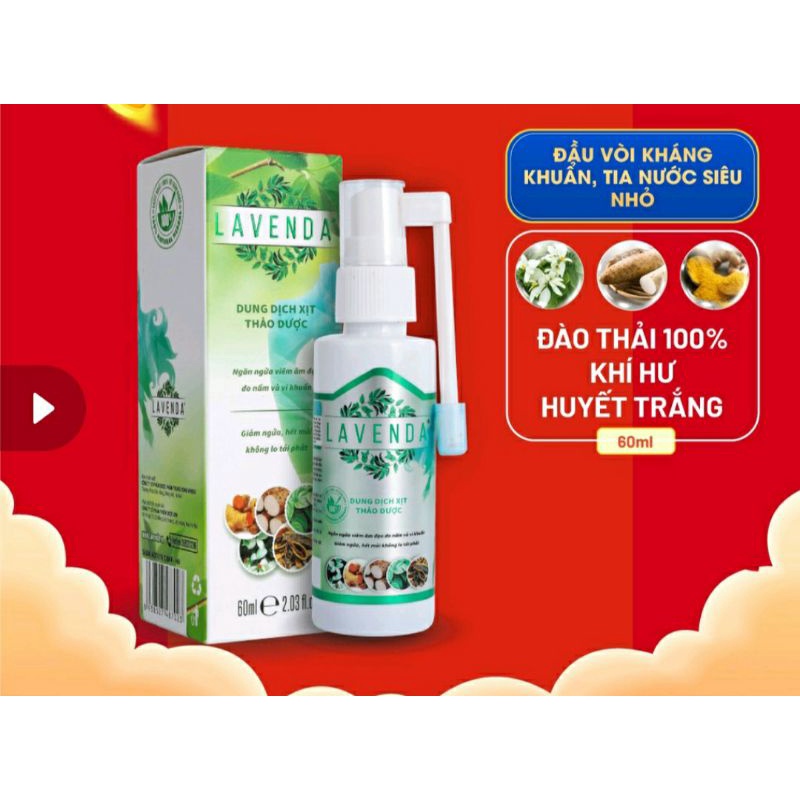Combo  xịt rửa vệ sinh Lavenda