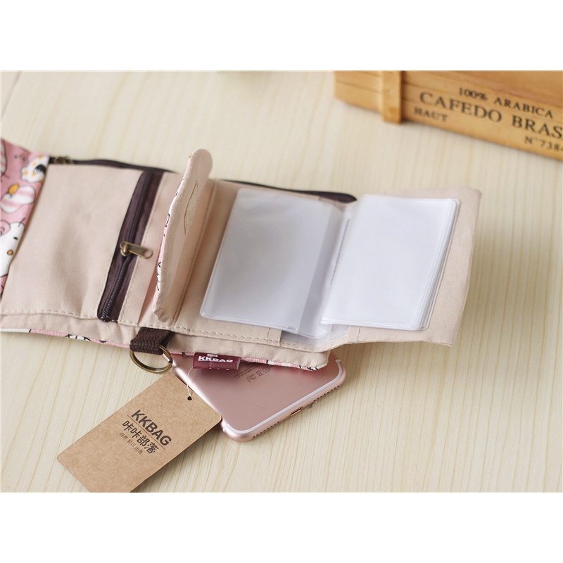 Ví Đựng Tiền Mini 30% Vải Canvas Đa Năng Phong Cách Hàn Quốc Dễ Thương Cho Nam Và Nữ