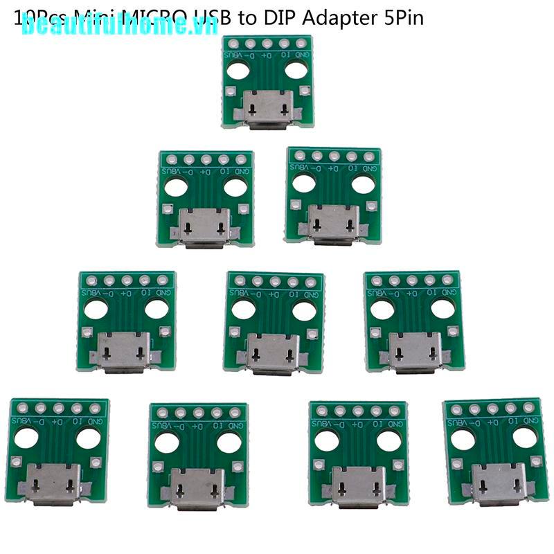 Set 5 Bảng Mạch Chuyển Đổi Micro Usb Sang Dip Chuyên Dụng