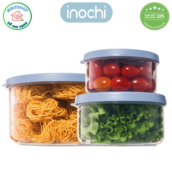 Hộp Đựng Thực Phẩm Inochi Dạng Tròn, Hộp Đựng Thức Ăn An Toàn Cho Sức Khỏe, Chịu Nhiệt Cao Tiêu Chuẩn Nhật
