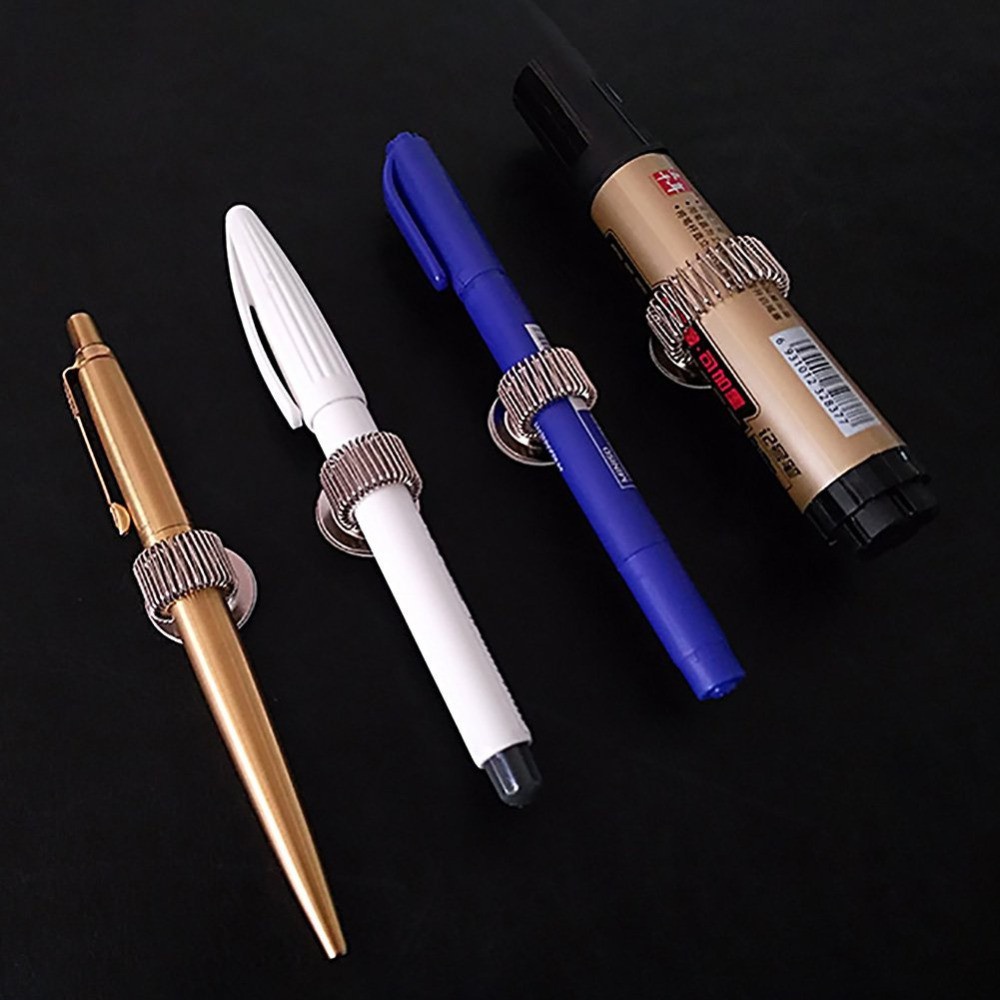 Set 2 Kẹp Giữ Bút Giữ Bút Chì Dính Tường Thích Hợp Cho Mọi Kích Thước