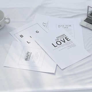 (SẴN) Ảnh bìa trắng chữ đen-Đạo cụ trang trí chụp ảnh