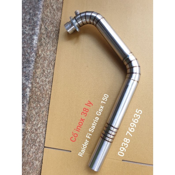 Cổ Raider Fi Satria Gsx cổ inox 38ly cho xe lên máy
