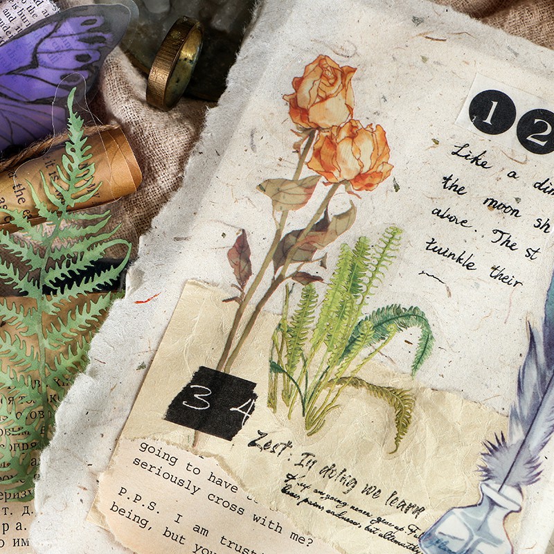 Set 20 miếng dán trang trí hình hoa cúc xinh xắn