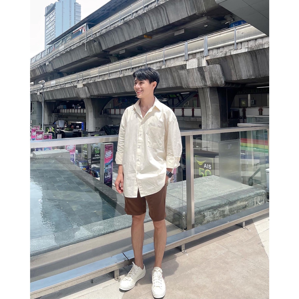 Quần Short Nam 2363, vải chéo Hàn co giãn nhẹ không nhăn from regular ( 3 màu)