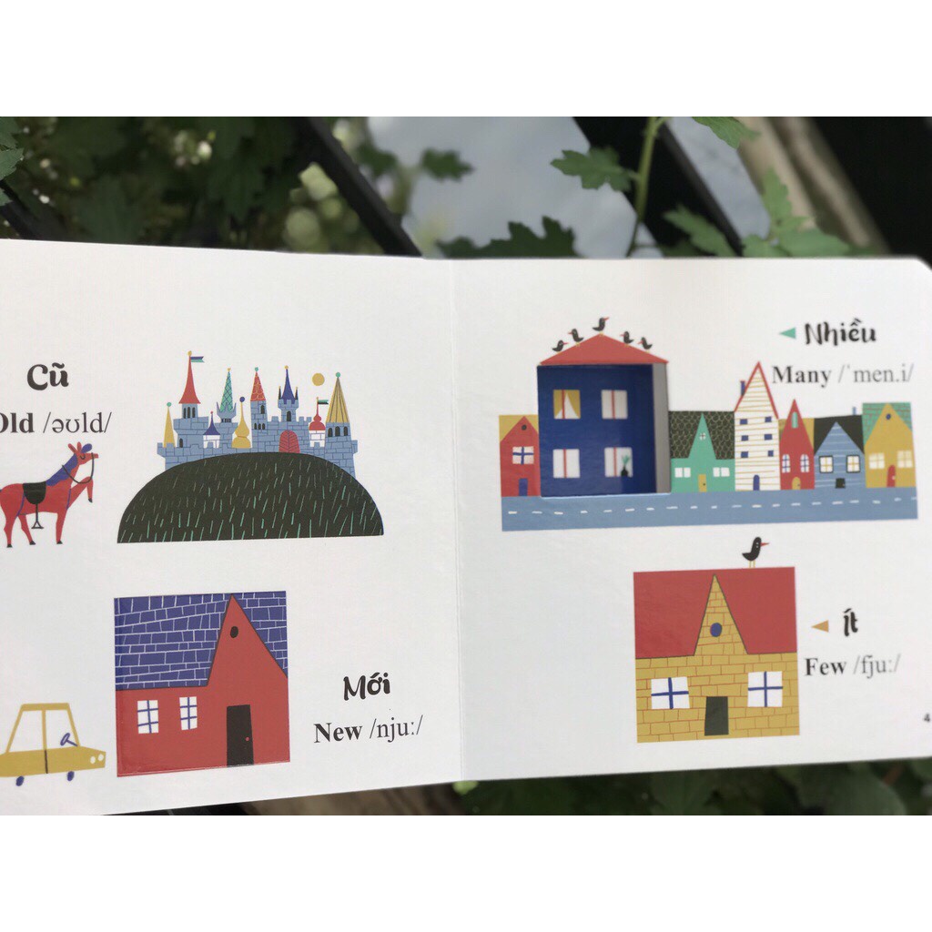 Sách đục trổ thông minh - Những từ vựng đầu đời của bé ( 4 CUỐN )