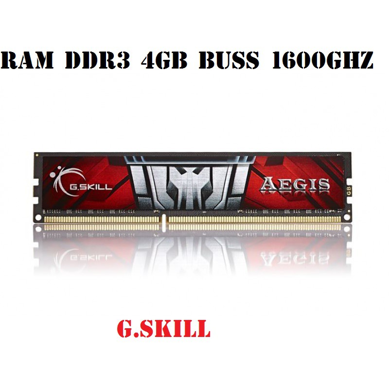 RAM G.SKILL TẢN LÁ 4GB DDR3 BUSS 1600GHZ