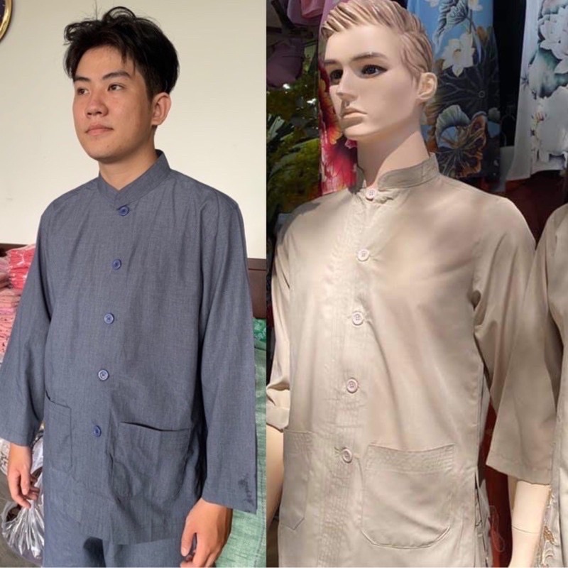 Đồ lam đi chùa —-** Đồ lam Lảnh Tụ Nam Nút Cài