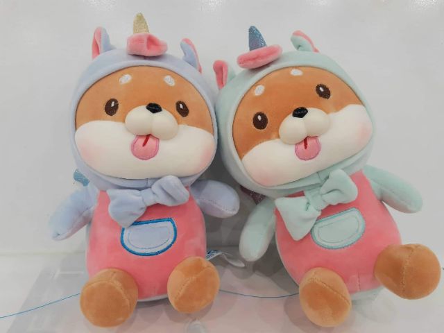 (25cm) Gấu bông chó shiba lêu xì, lè lưỡi