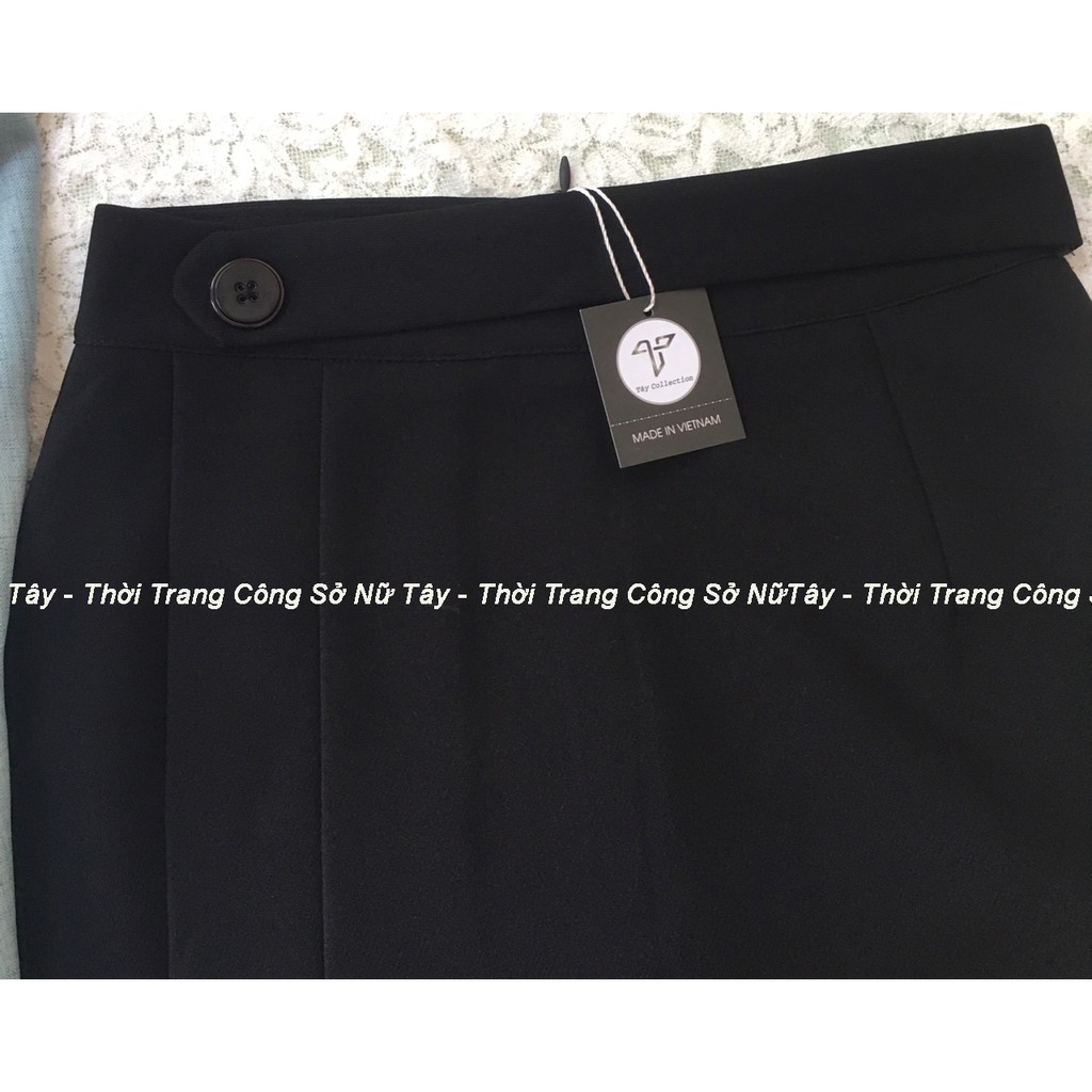 Chân Váy Công Sở Chữ A Phối Đai Xếp Ly Thanh Lịch Thiết Kế Tây Collection | BigBuy360 - bigbuy360.vn
