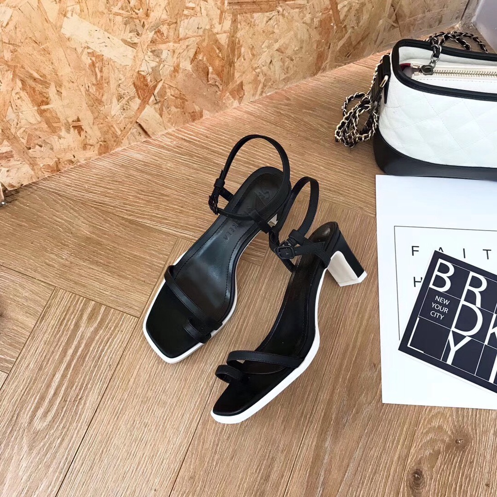 Sandal xỏ ngón gót dẹt 5p mẫu TBC22-007 - KachiHouse