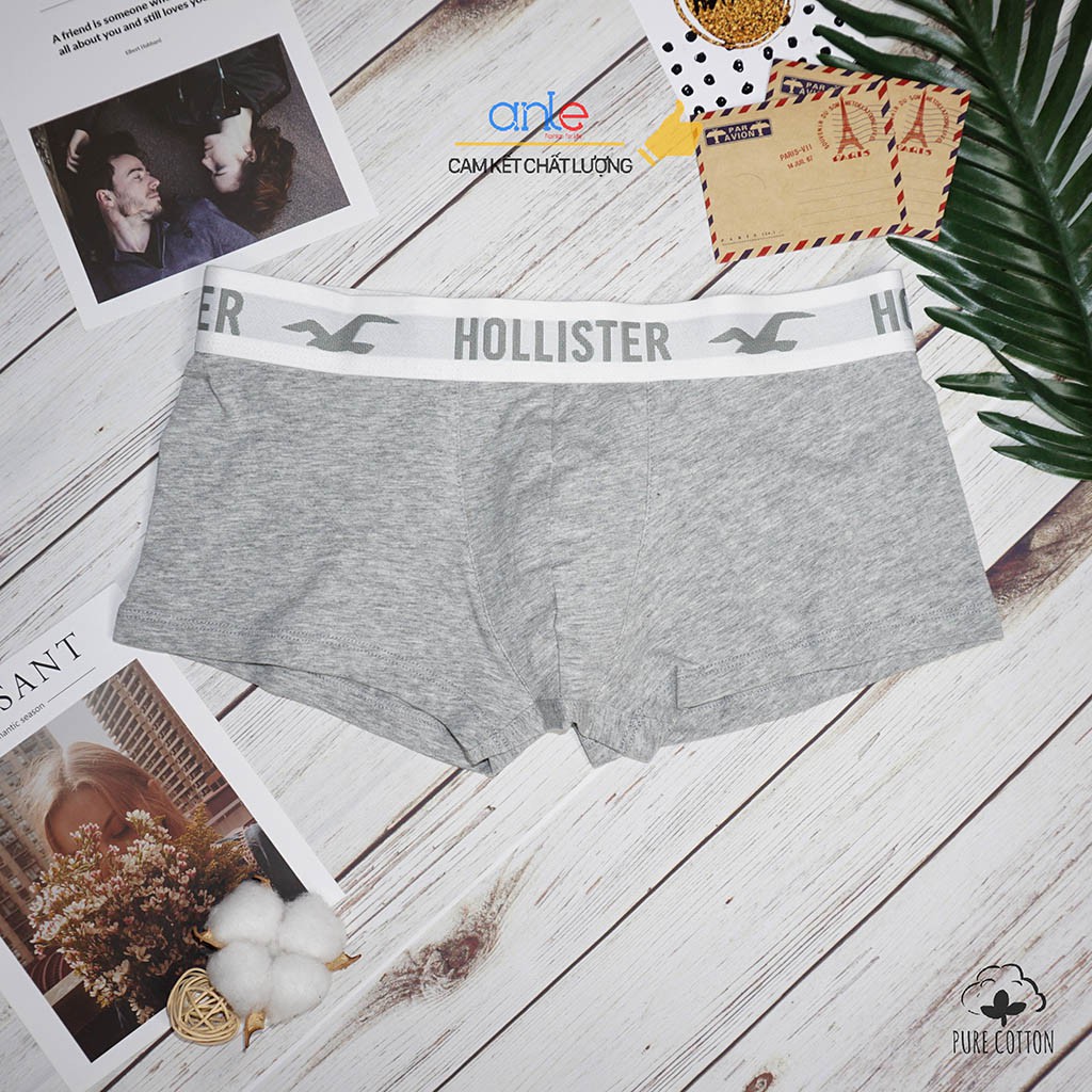Bộ 3 Quần lót nam Boxer Cotton Xuất Mỹ thấm hút quần sịp đùi co dãn 4 chiều cạp có đệp êm - BXHO