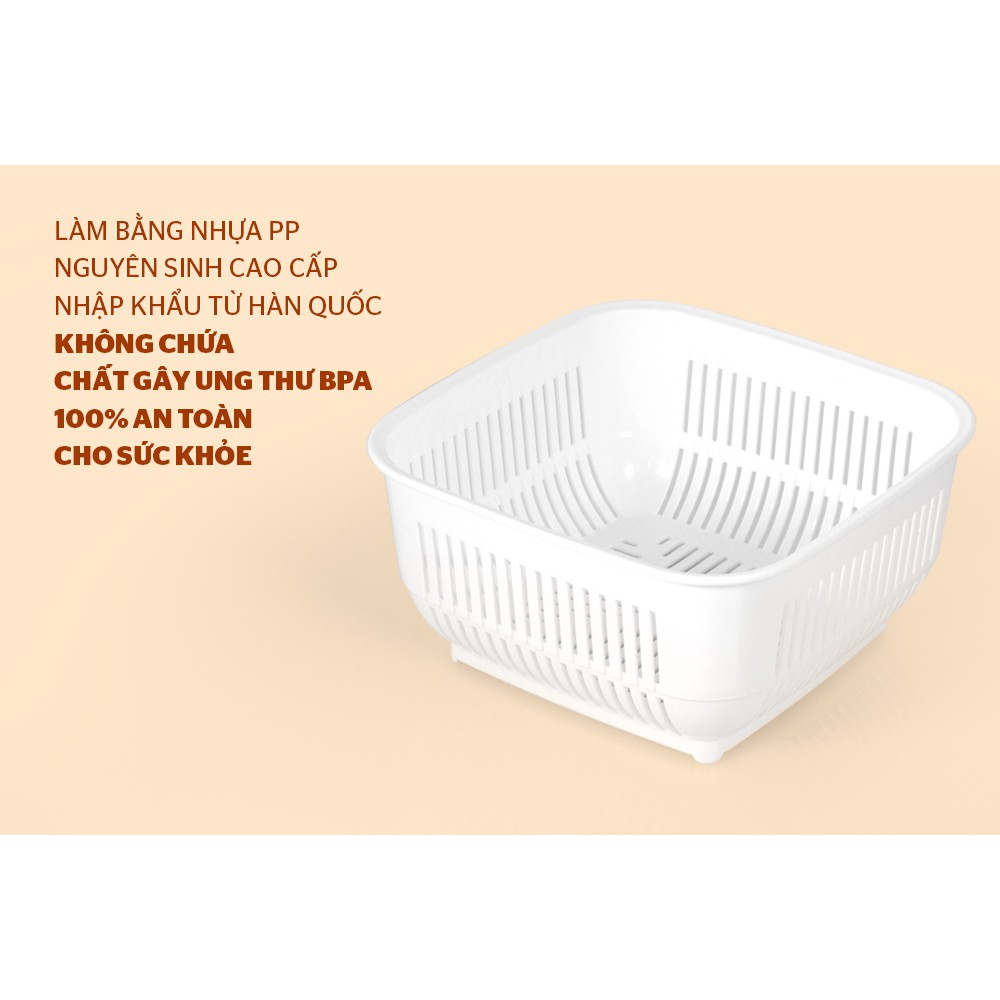 Rổ đựng thực phẩm Biozone 16cm KB-BA16W