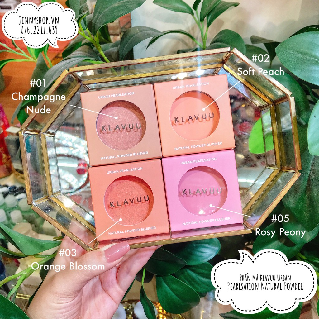 Phấn Má Hồng Klavuu Natural Powder Blusher