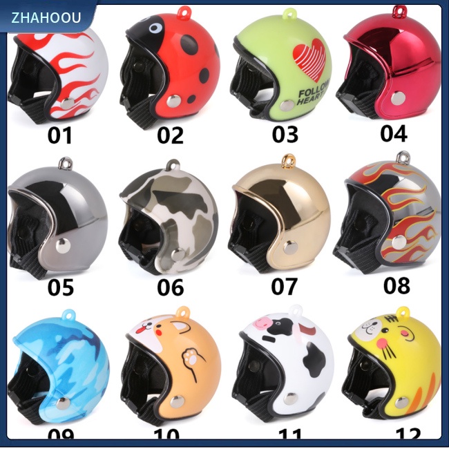 ☃Nhà☃ Mũ Bảo Hiểm In Họa Tiết Hoạt Hình Cho Gà / Chim Cảnh