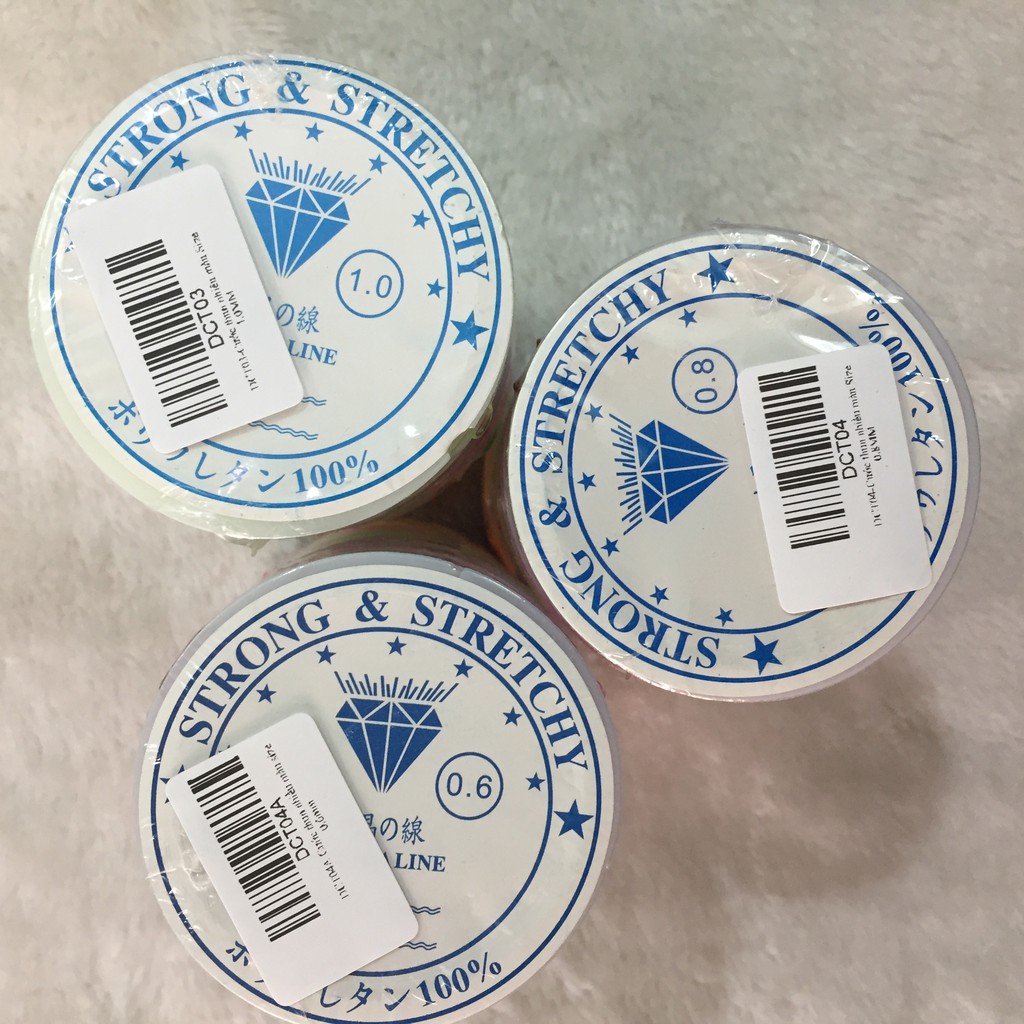 Dây cước xâu vòng size 0.6/0.8/1.0mm (đọc kỹ mô tả để chọn sản phẩm phù hợp).