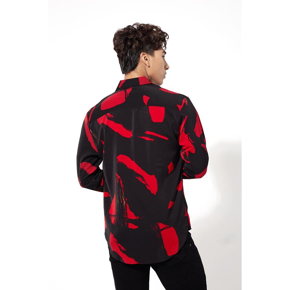 Áo sơ mi nam dài tay form rộng họa tiết vải lụa cao cấp S39 | BigBuy360 - bigbuy360.vn