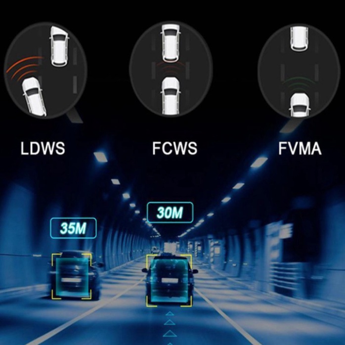 Camera Hành Trình Thương Hiệu Phisung U6 Dùng Cho Xe Hơi, Ô Tô Sử Dụng Màn Hình Android - Hàng Nhập Khẩu Chính Hãng