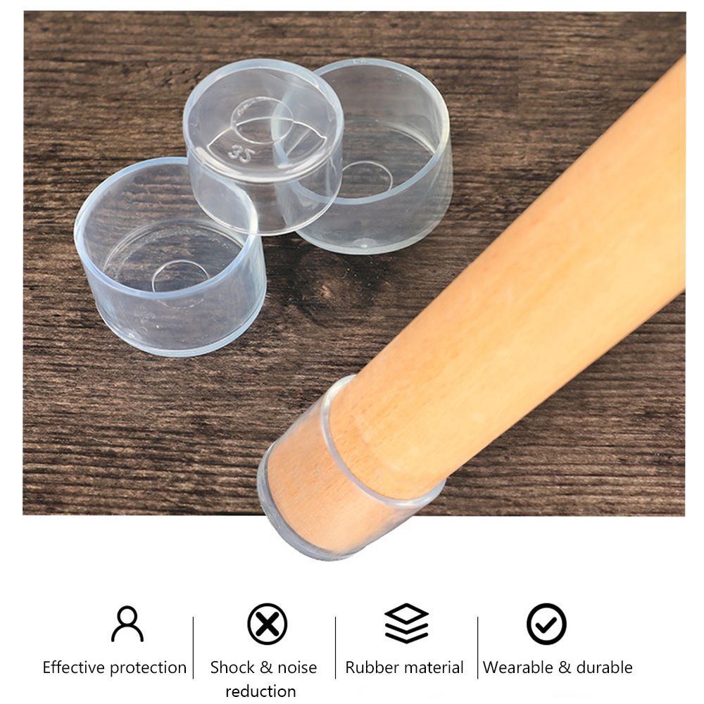 Set 4 miếng bọc chân bàn ghế bằng silicone chống trượt MIHAN1