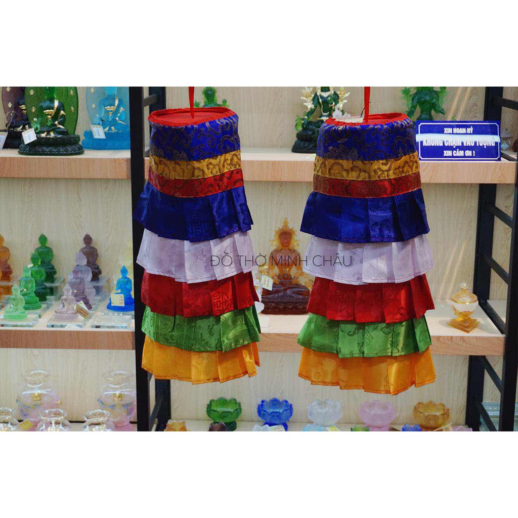 Lọng vải ngũ sắc Đài Loan (đôi)