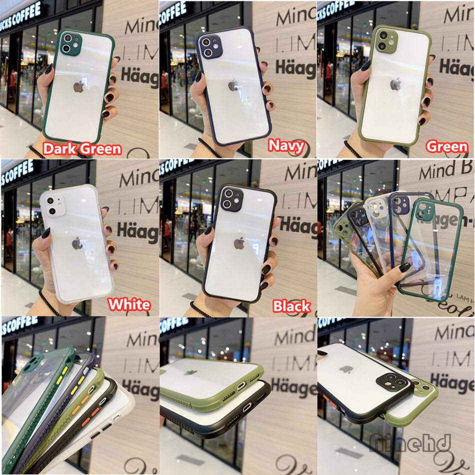 Ốp điện thoại Acrylic mềm trong suốt chống sốc màu sắc ngọt ngào cho Xiaomi Redmi 9C 9 8 8A Note 10 9s 9 8 Pro Mi 10