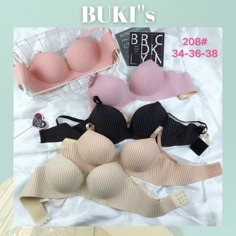 Áo lót nữ ❤️FREESHIP❤️ Áo ngực đệm mút dày hình trái tim kẻ dọc - Áo chip nâng ngực không gọng cao cấp