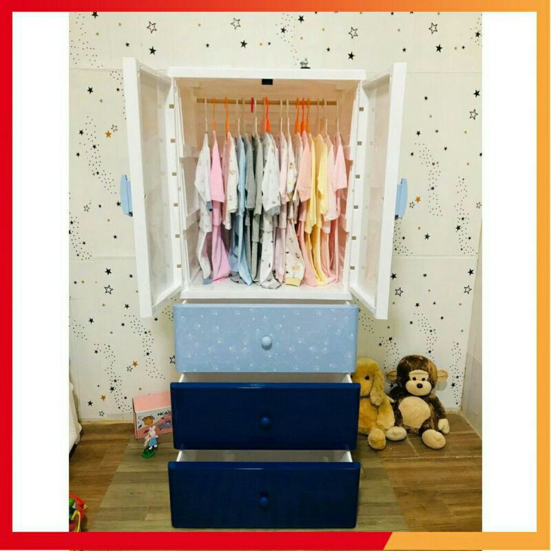 Tủ nhựa Kub cho bé - hàng chính hãng