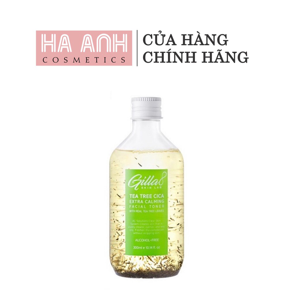 Nước hoa hồng cho da nhạy cảm Gilla8 Tea Tree Cica Extra Calming Facial Toner