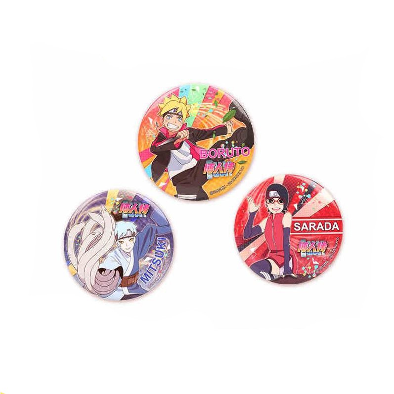Combo 3 huy hiệu cài áo IN HÌNH Boruto anime chibi dễ thương tiện lợi